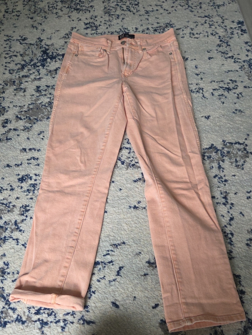 GAP Women's Straight-Leg Jeans in Pale Peach